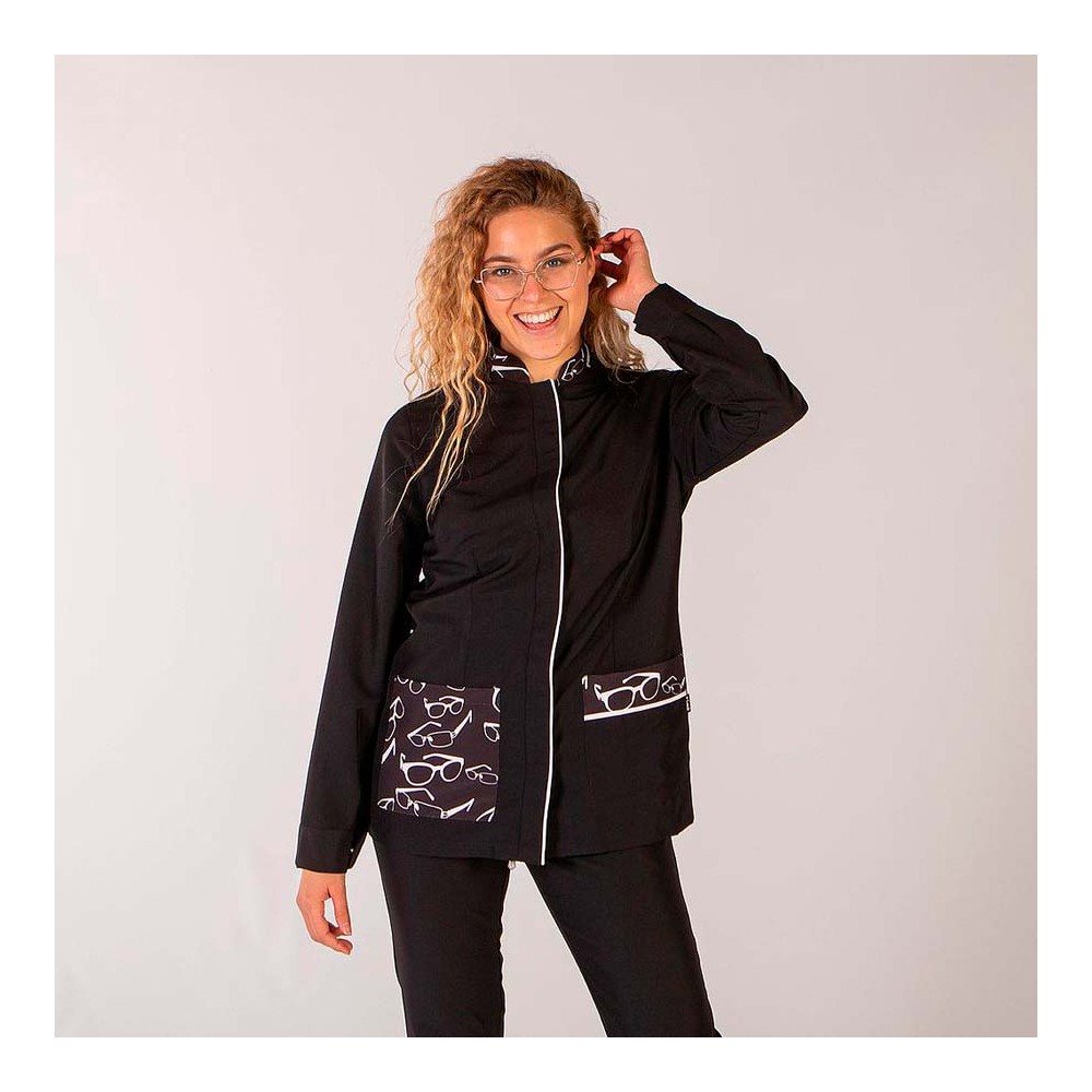 Blusa sanitaria mujer Garys Gala 6605 Negra