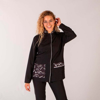 Blusa sanitaria mujer Garys Gala 6605 Negra