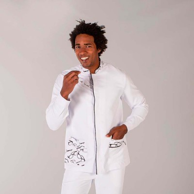 Blusa sanitaria hombre Garys Ferran 6165 Blanco