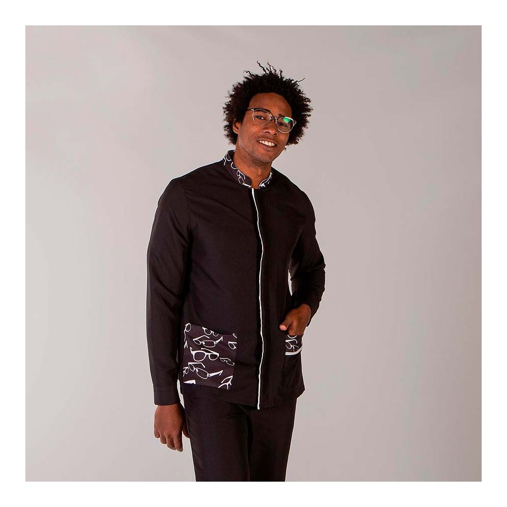 Blusa sanitaria hombre Garys Ferran 6165 Negro