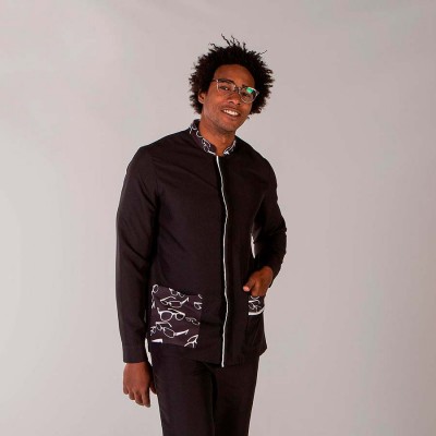 Blusa sanitaria hombre Garys Ferran 6165 Negro