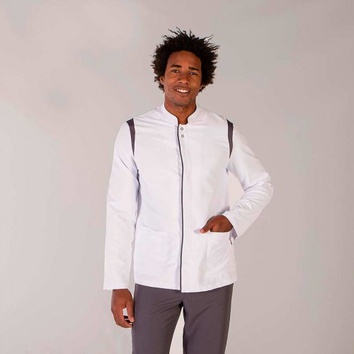 Chaqueta de sanidad Garys Gorka 6163 Blanco-Marengo