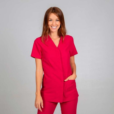 Chaqueta mujer sanitaria Garys Sonia 6551 Frambuesa