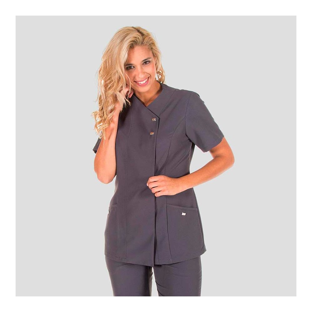 Chaqueta de sanidad mujer Elena Garys 655200 Gris marengo