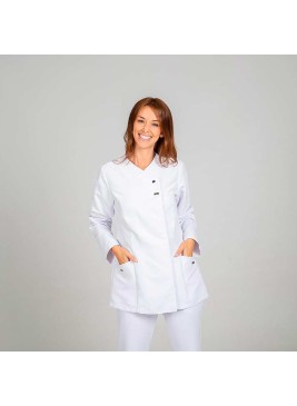 Chaqueta de sanidad mujer Garys 6595 Blanco