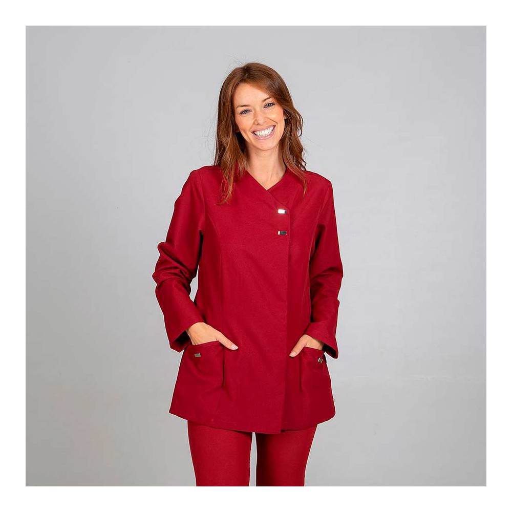 Chaqueta de sanidad mujer Garys 6595 Burdeos