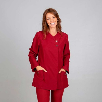 Chaqueta de sanidad mujer Garys 6595 Burdeos