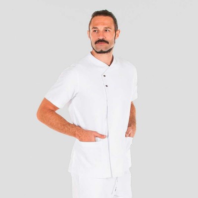 chaqueta de sanidad hombre Garys Hugo 6125 Blanca