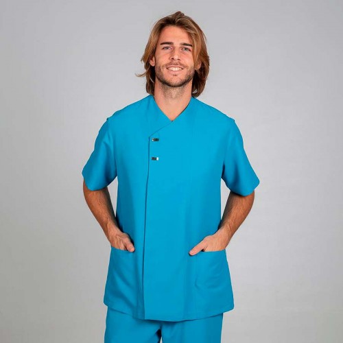 chaqueta de sanidad hombre Garys Hugo 6125 Turquesa