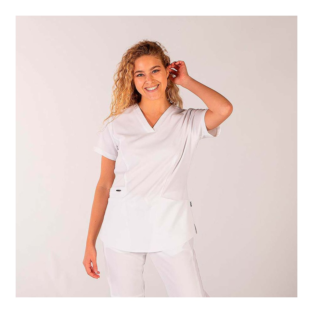 Blusa sanitaria transpirable mujer Garys Olaya 661400 Blanca