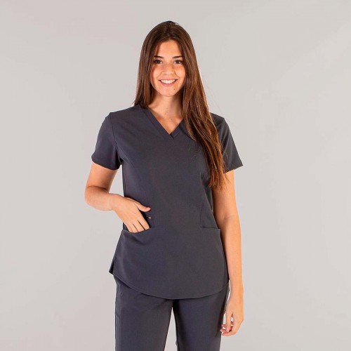 Blusa sanitaria transpirable mujer Garys Olaya 661400 Gris marengo