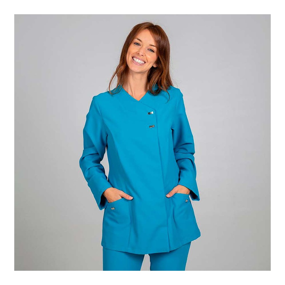 Chaqueta de sanidad mujer Garys 6595 Turquesa