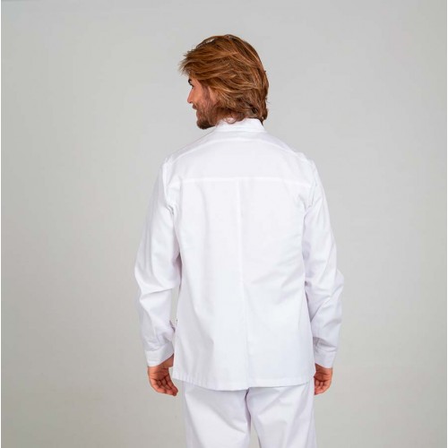 Chaqueta sanitaria abierta de  hombre Garys blanca