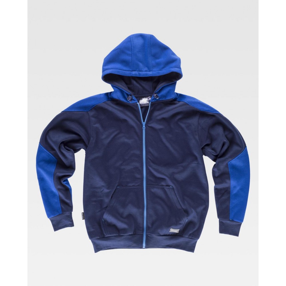 Sudadera con capucha Workteam S5530 Marino/Azulina