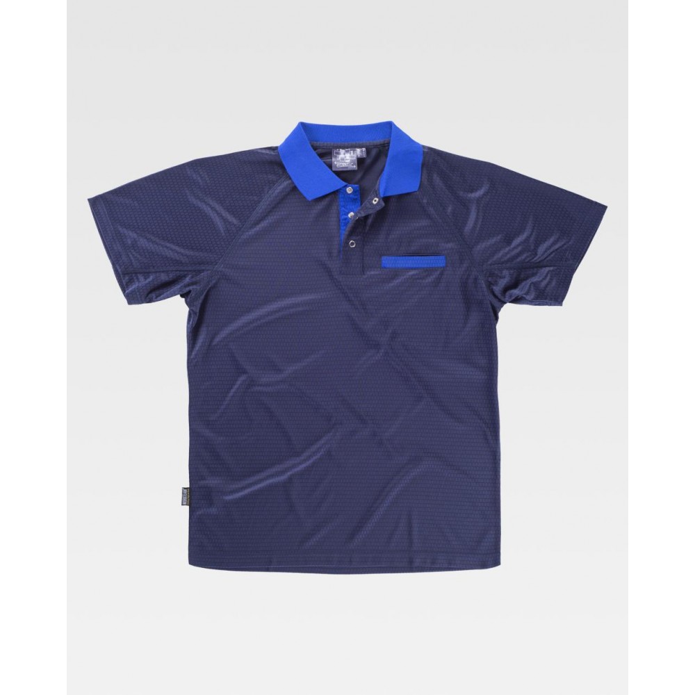 Polo combinado Workteam S6530 Marino-Azulina