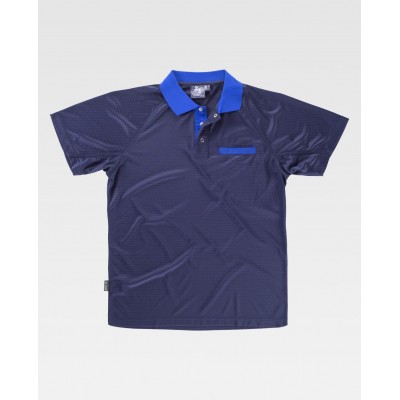 Polo combinado Workteam S6530 Marino-Azulina