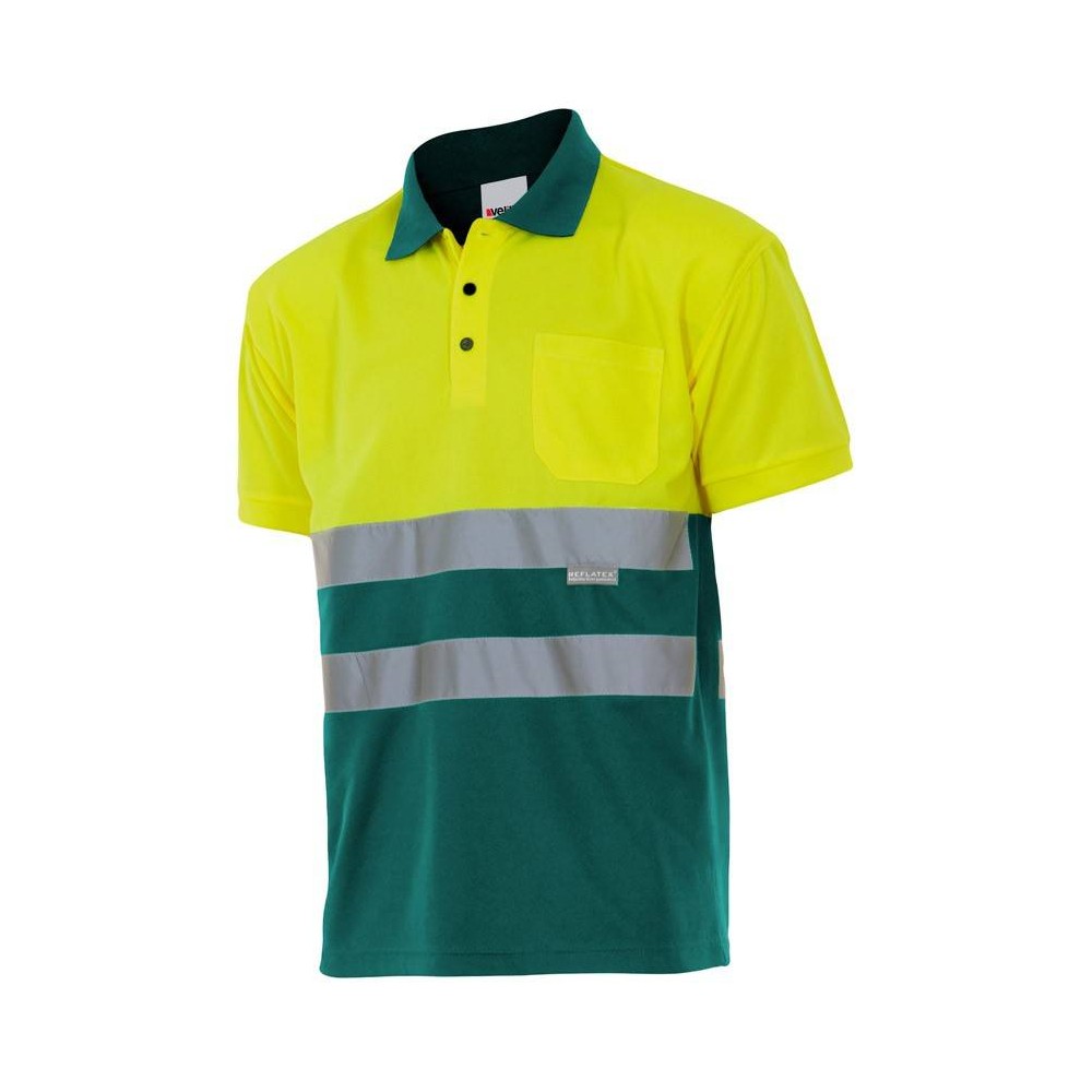 Polo alta visibilidad Velilla serie 173 Amarillo-Verde