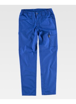 Pantalón de trabajo elástico Workteam B4030 Azulina