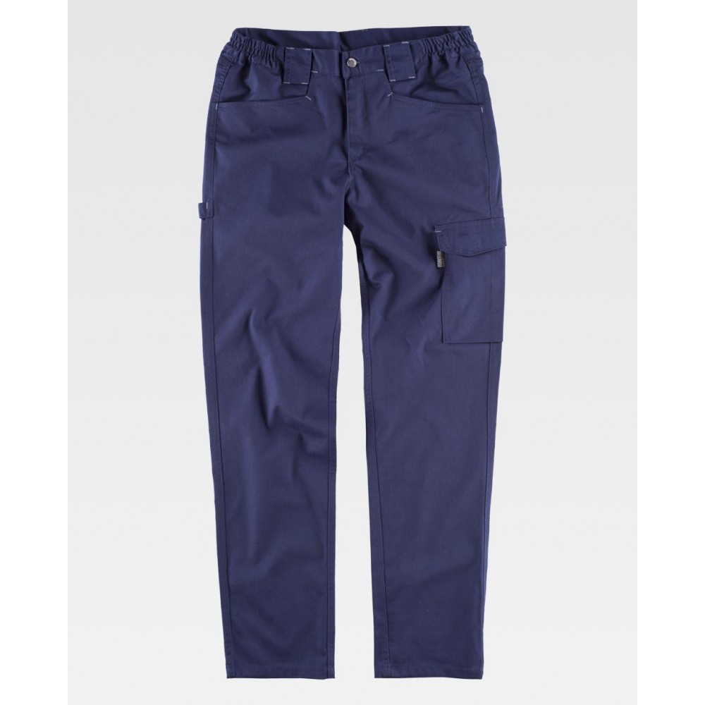 Pantalón de trabajo elástico Workteam B4030 Marino