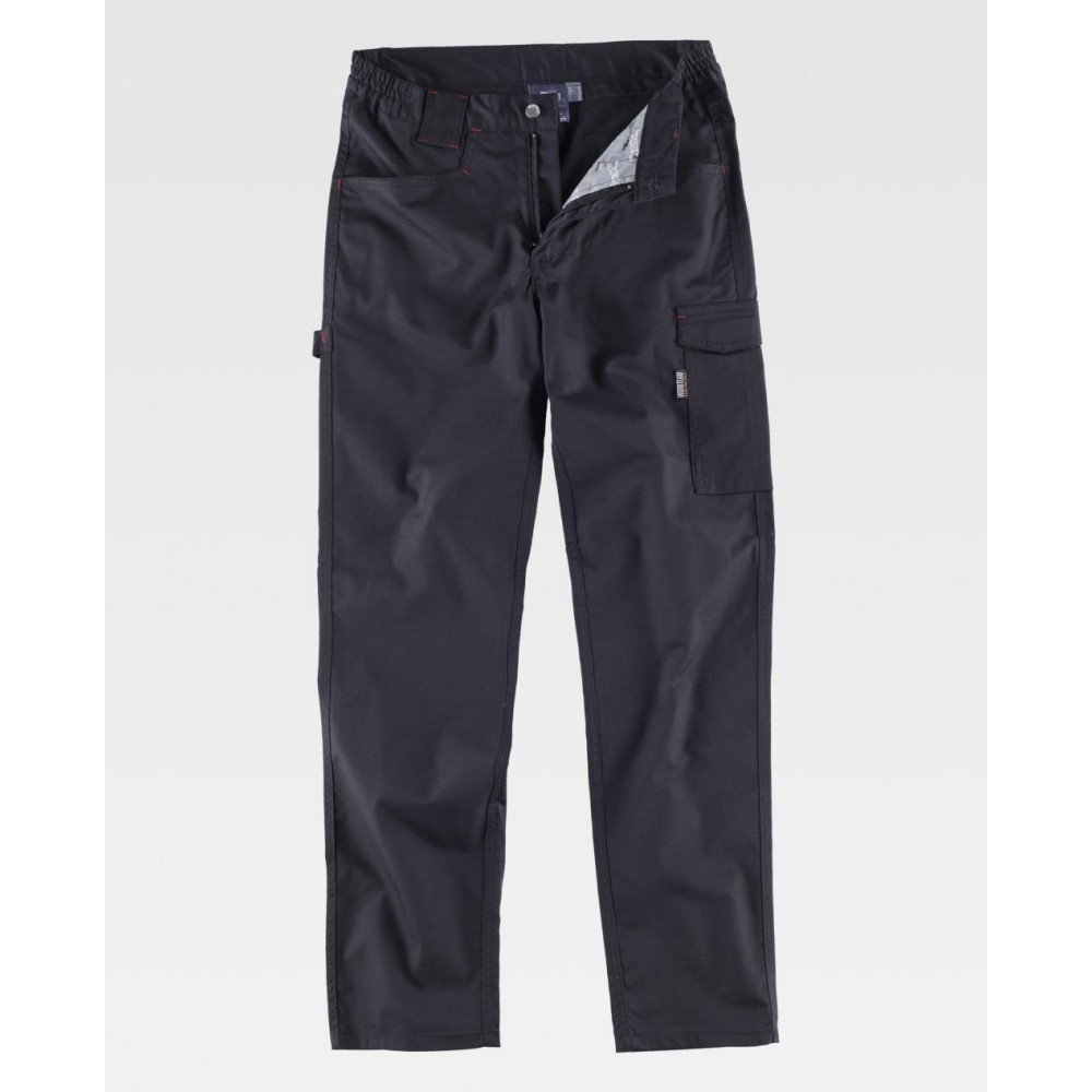 Pantalón de trabajo elástico Workteam B4030 Negro