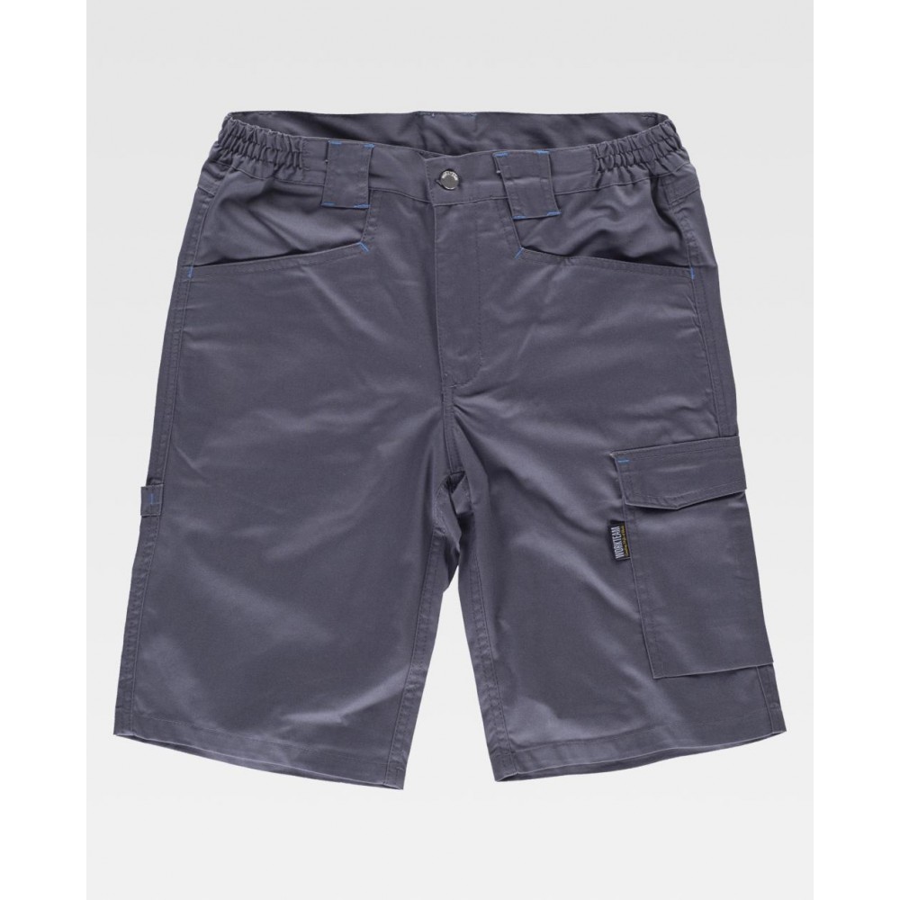 Bermuda elástica Workteam B4035 Gris