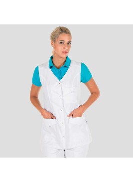 Blusa Sanitaria Mujer Sin Mangas ▷ SoloUniformes
