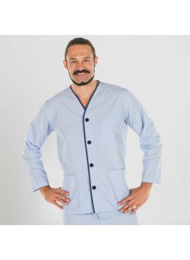 Pijama sanitario paciente Garys 845100 Celeste