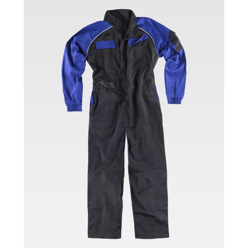 Buzo de trabajo reforzado Workteam Workteam C4503 Negro-Azulina