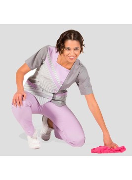 Bata de Limpieza Garys 6093 Noelia Lila