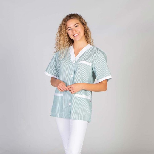 Blusa de limpieza manga corta Garys 652000 Verde