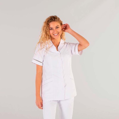 Chaqueta de limpieza Garys 6627 Fátima Blanca