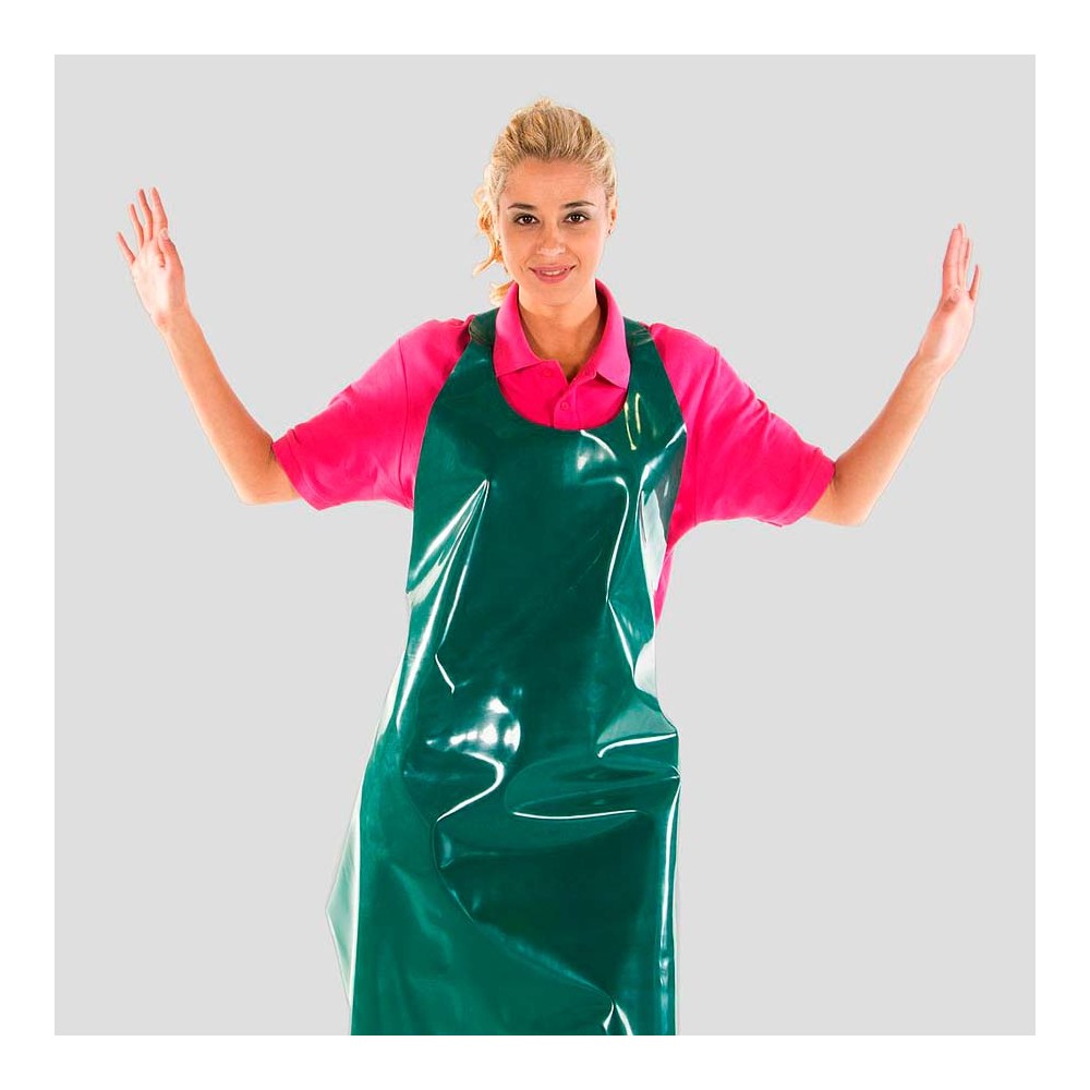 Delantal de cocina poliuretano Garys 126500 Peter Verde botella