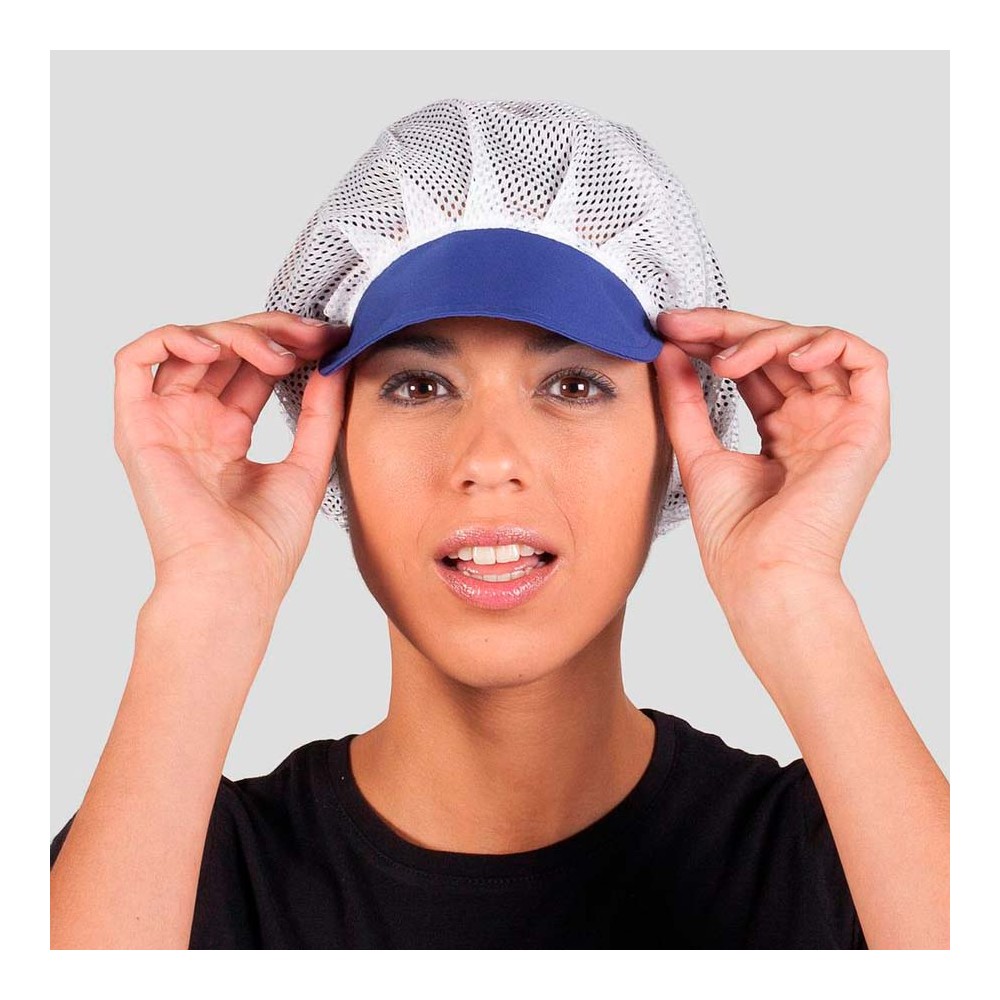 Gorro de cocina rejilla y visera Garys 415000 Azulina