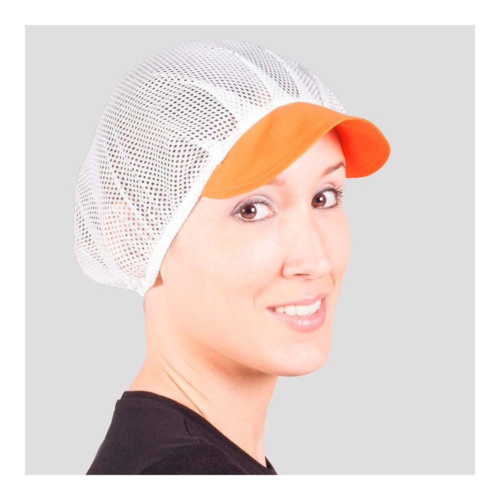 Gorro de cocina rejilla y visera Garys 415000 Naranja