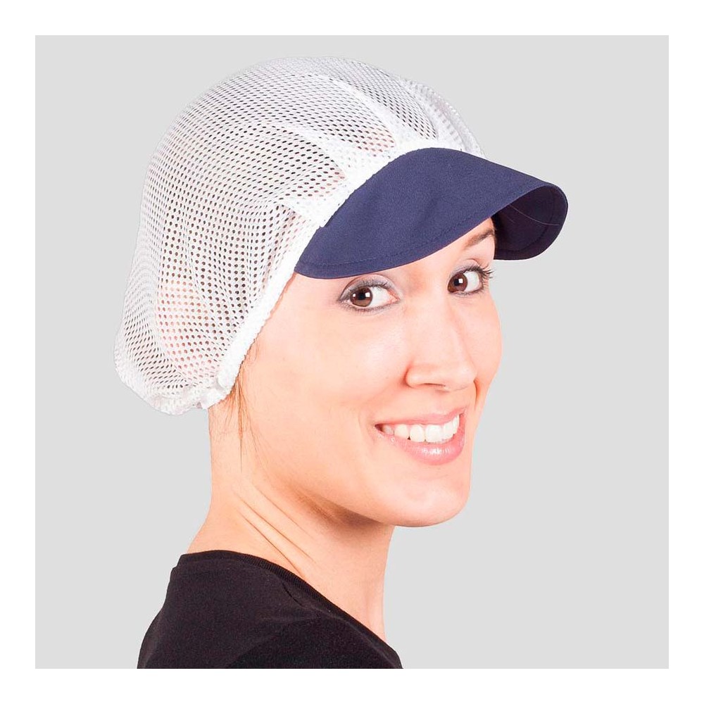 Gorro de cocina rejilla y visera Garys 415000 Marino