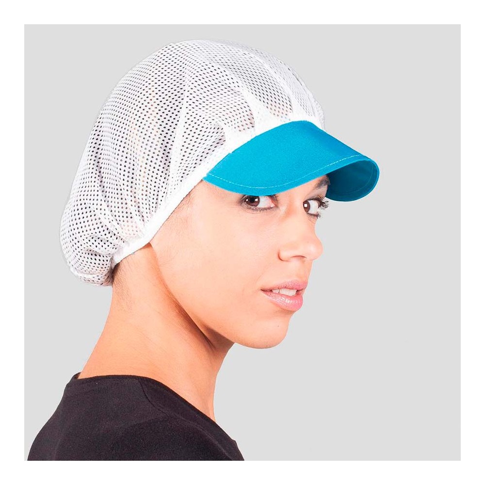 Gorro de cocina rejilla y visera Garys 415000 Turquesa
