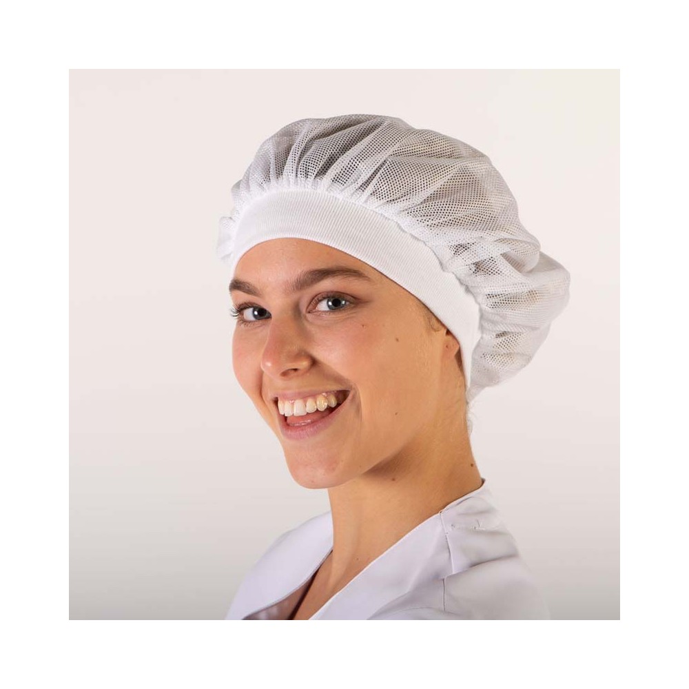 Gorro especial alimentación canalé Garys 446100 Blanco