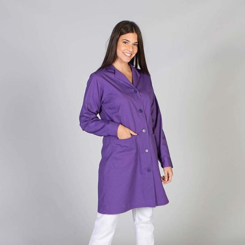 Bata de trabajo mujer manga larga Garys 5500 Morado