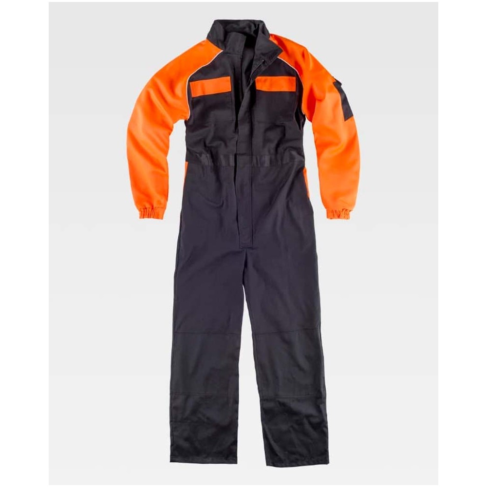 Buzo combinado Workteam C4505 Negro/Naranja