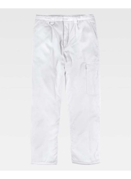 Pantalón de trabajo acolchado Workteam B1410 Blanco