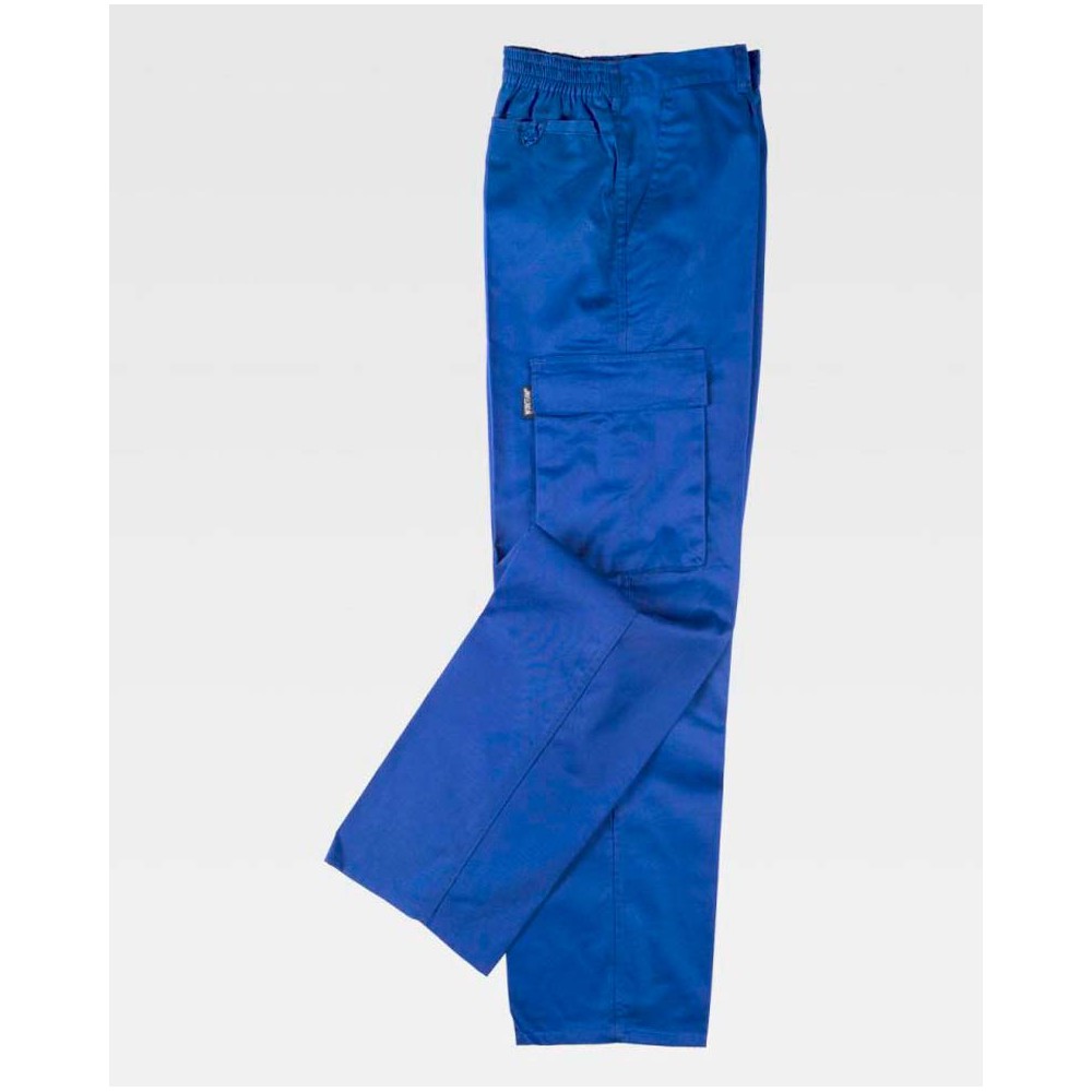 Pantalón de trabajo Multibolsillos Workteam B1403 Azulina