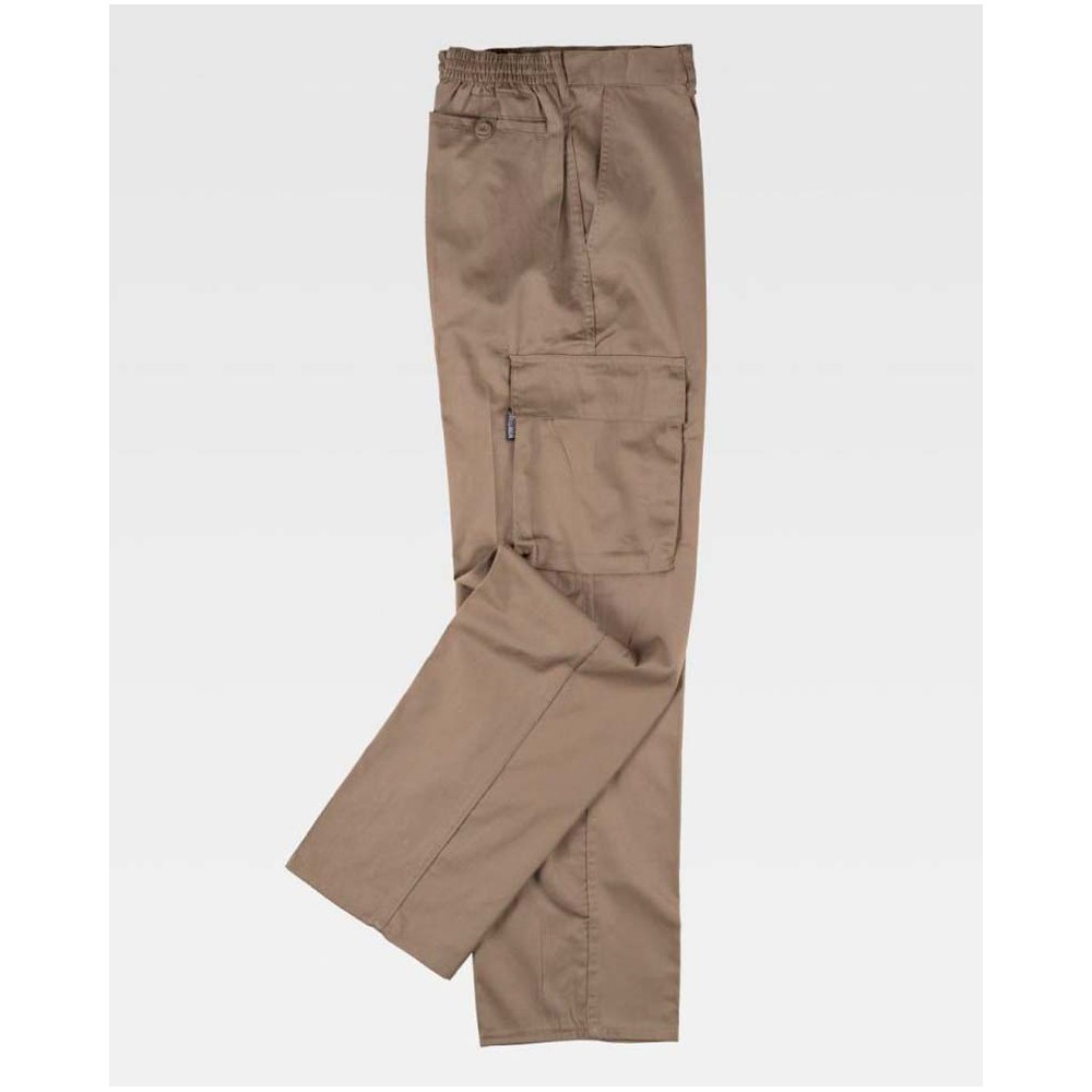 Pantalón de trabajo Multibolsillos Workteam B1403 Beige