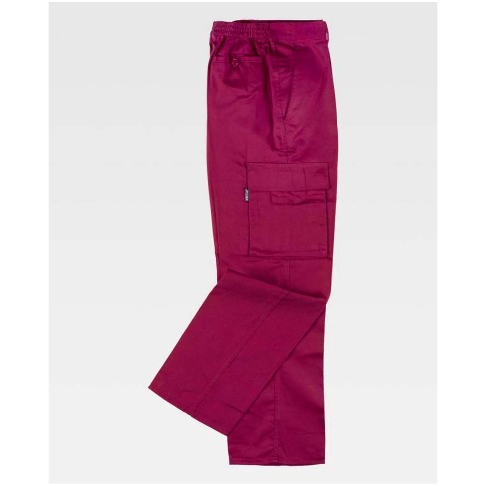 Pantalón de trabajo Multibolsillos Workteam B1403 Granate