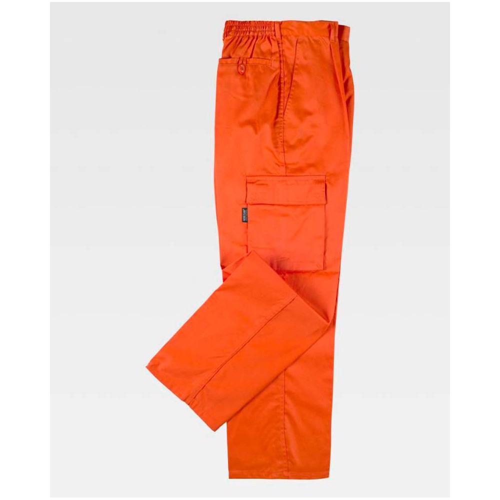 Pantalón de trabajo Multibolsillos Workteam B1403 Naranja