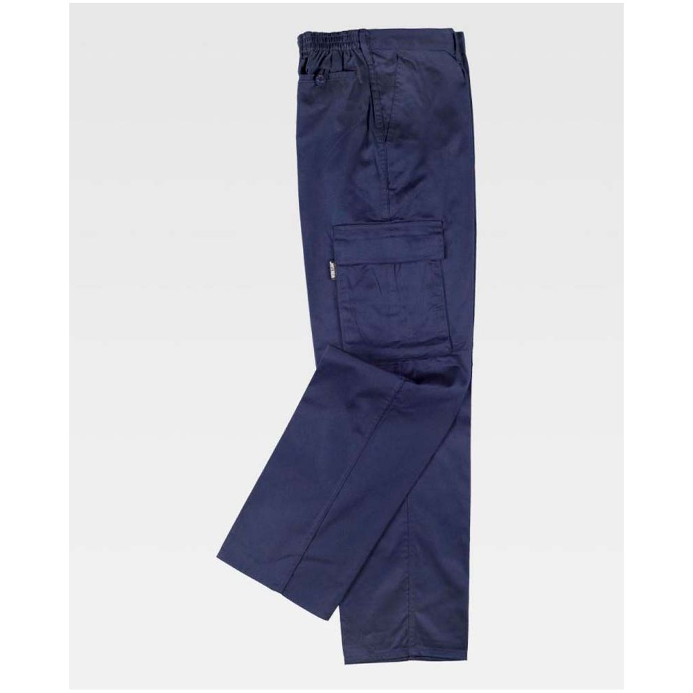 Pantalón de trabajo Multibolsillos Workteam B1403 Marino