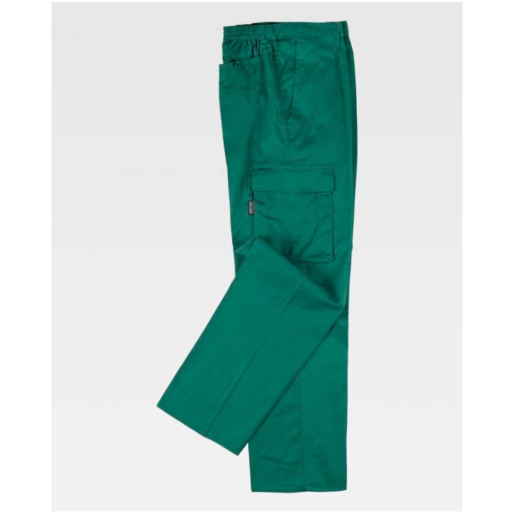 Pantalón de trabajo Multibolsillos Workteam B1403 Verde