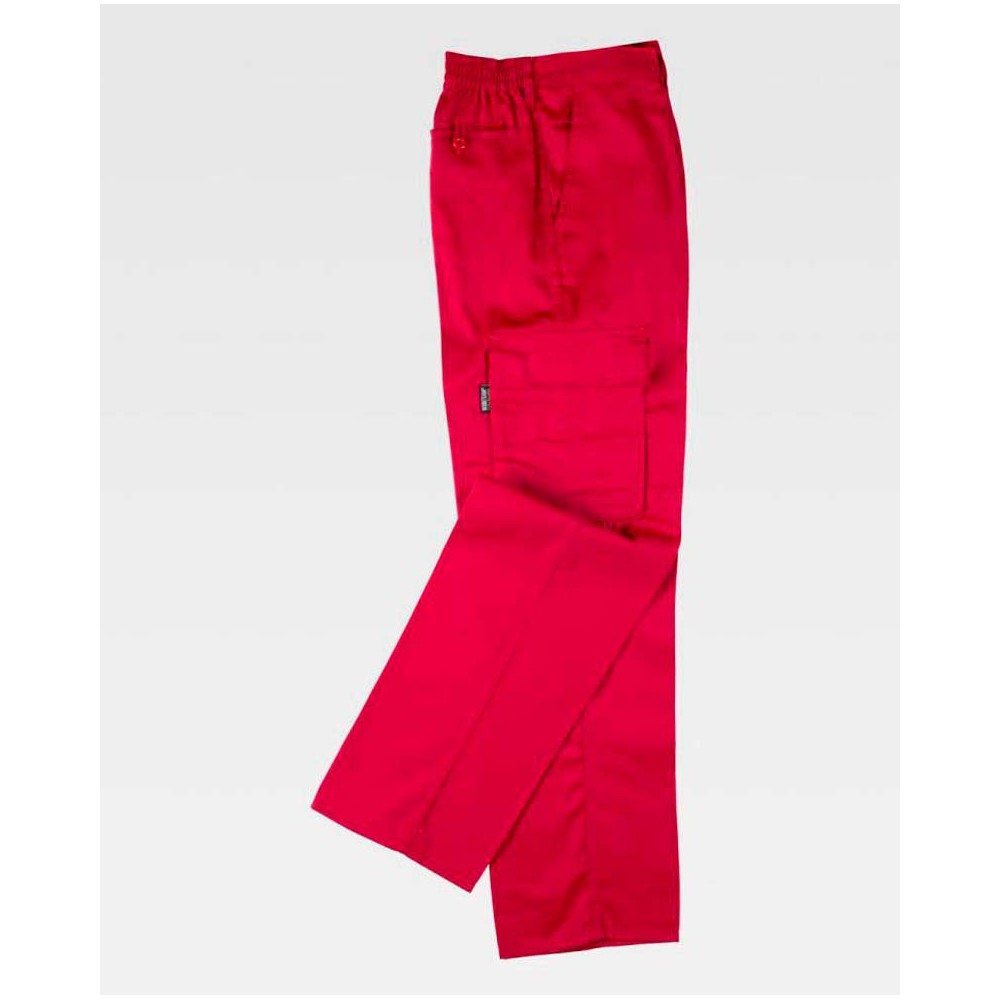 Pantalón Multibolsillos Workteam B1403 Rojo