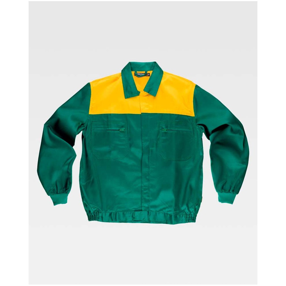 Cazadora Workteam C1101 Verde/Amarillo