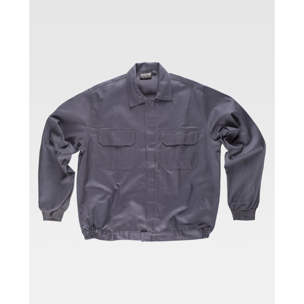 Cazadora algodón ligero Workteam B1152 Gris
