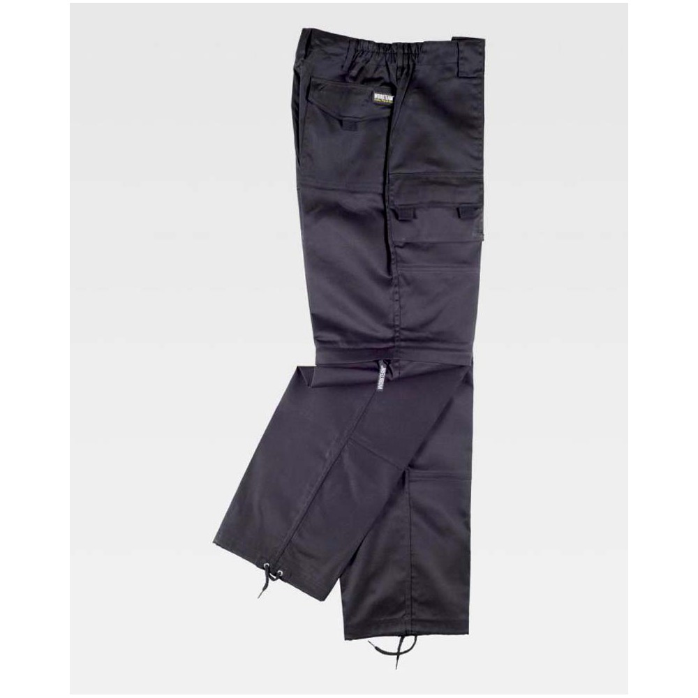 Pantalón de trabajo desmontable Workteam B1420 Negro